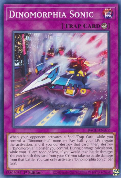 Dinomorphia Sonic BACH-EN072 card from Battle of Chaos
