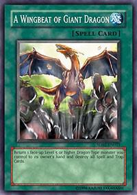 A Wingbeat of Giant Dragon SDRL-EN025 card from Structure Deck: Rise of the Dragon Lords