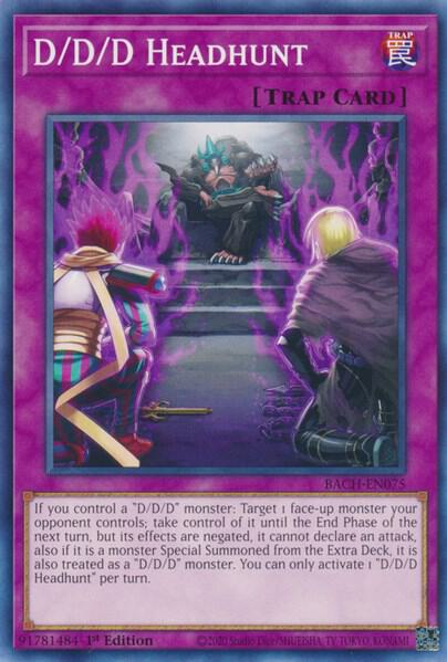 D/D/D Headhunt BACH-EN075 card from Battle of Chaos