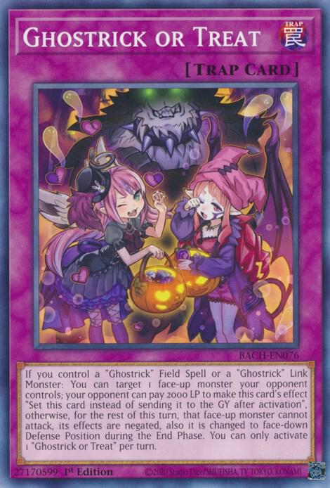 Ghostrick or Treat BACH-EN076 card from Battle of Chaos