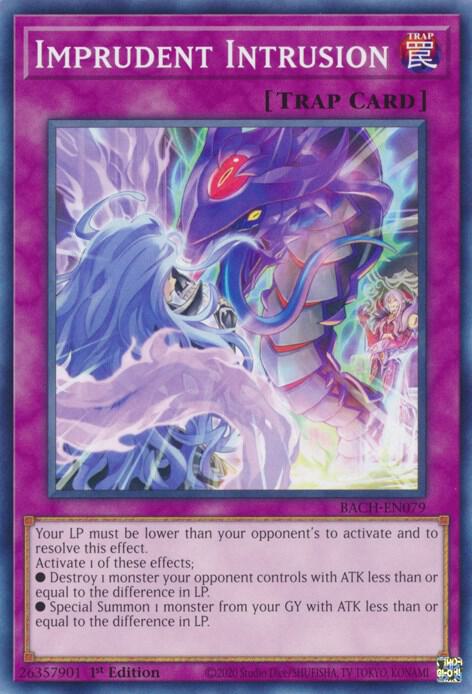 Imprudent Intrusion BACH-EN079 card from Battle of Chaos
