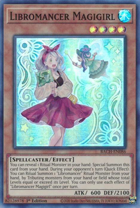 Libromancer Magigirl BACH-EN086 card from Battle of Chaos