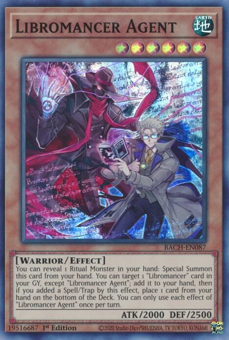 Libromancer Agent BACH-EN087 card from Battle of Chaos