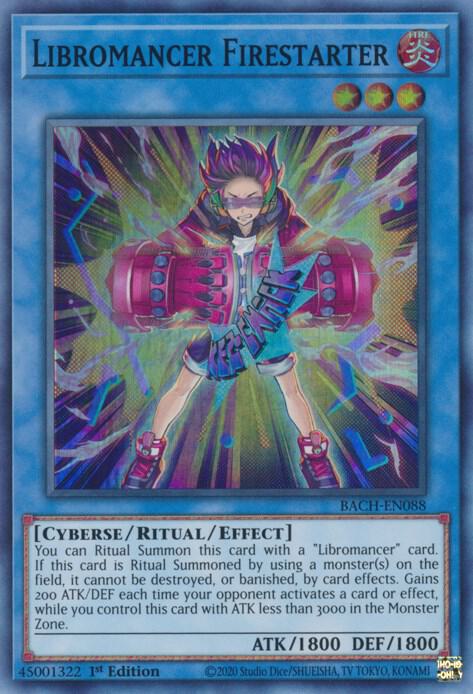 Libromancer Firestarter BACH-EN088 card from Battle of Chaos