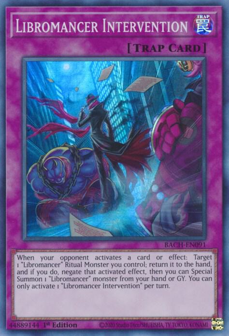 Libromancer Intervention BACH-EN091 card from Battle of Chaos