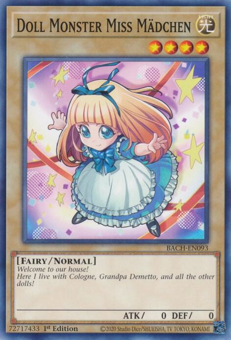 Doll Monster Miss Madchen BACH-EN093 card from Battle of Chaos