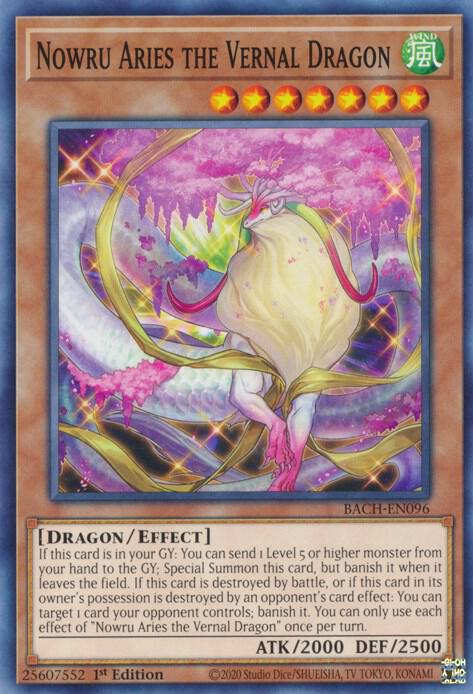 Nowru Aries the Vernal Dragon BACH-EN096 card from Battle of Chaos