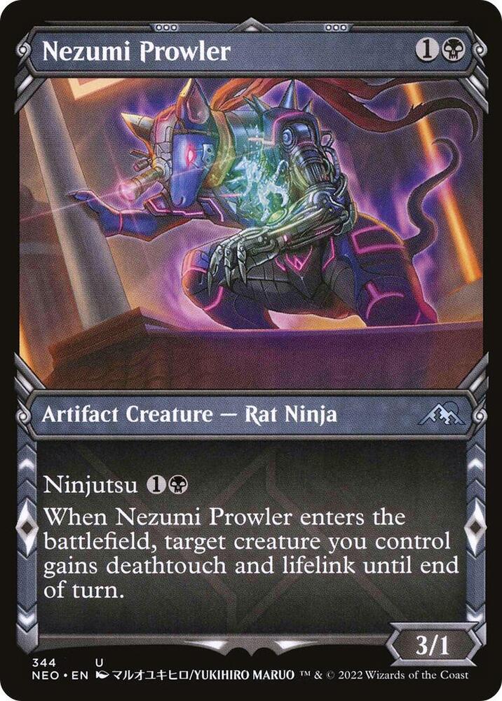 Nezumi Prowler (Showcase) 344 card from Kamigawa: Neon Dynasty