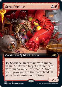 Scrap Welder (Extended Art) 471 card from Kamigawa: Neon Dynasty