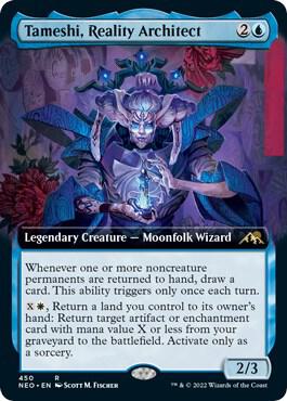 Tameshi, Reality Architect (Extended Art) 450 card from Kamigawa: Neon Dynasty