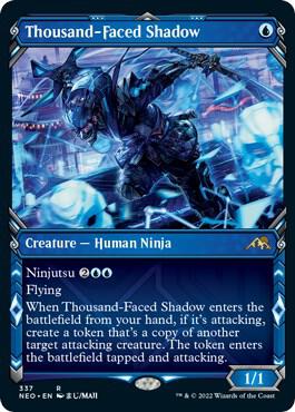 Thousand-Faced Shadow (Showcase) 337 card from Kamigawa: Neon Dynasty