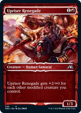 Upriser Renegade (Showcase) 324 card from Kamigawa: Neon Dynasty