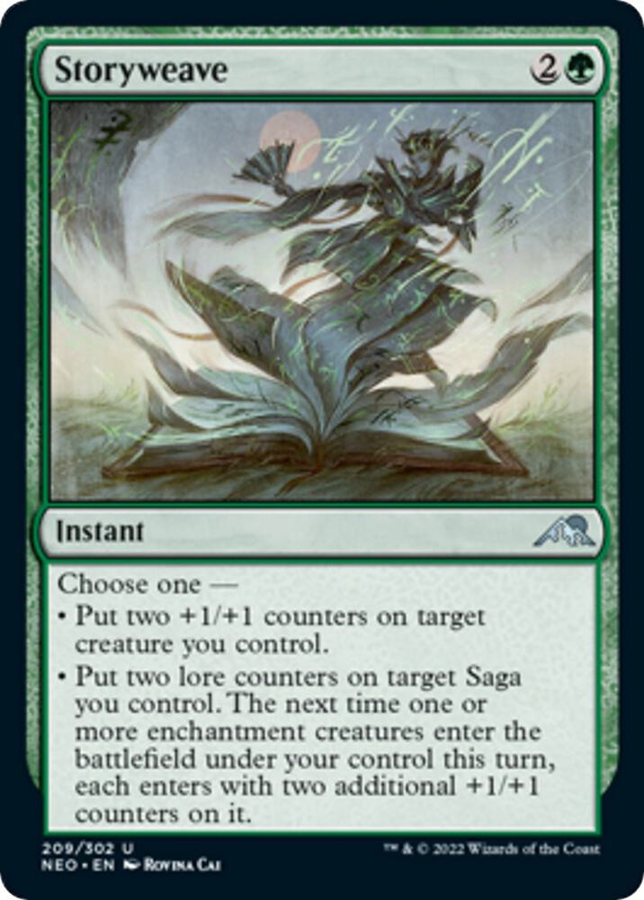 Storyweave 209 card from Kamigawa: Neon Dynasty