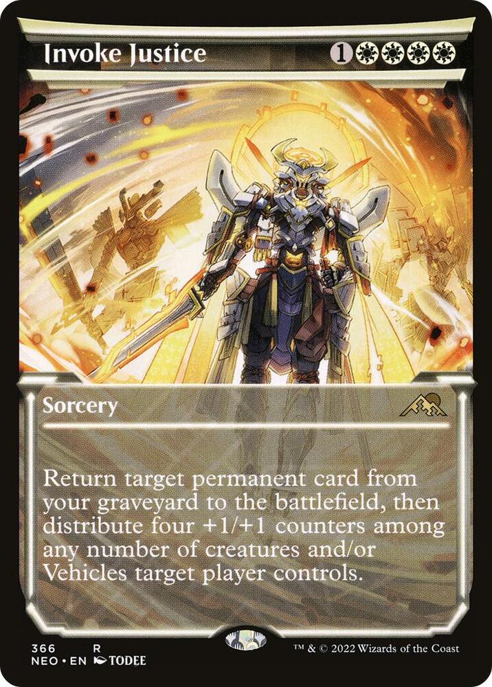 Invoke Justice (Showcase) 366 card from Kamigawa: Neon Dynasty