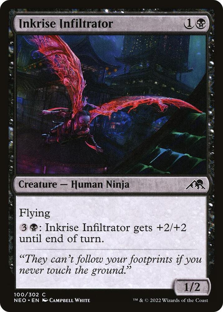 Inkrise Infiltrator 100 card from Kamigawa: Neon Dynasty