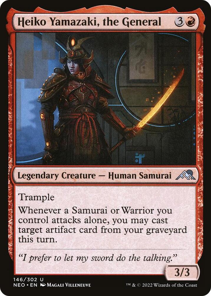 Heiko Yamazaki, the General 146 card from Kamigawa: Neon Dynasty
