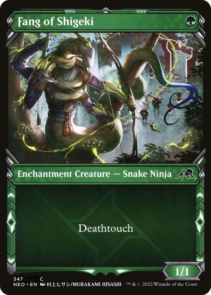 Fang of Shigeki (Showcase) 347 card from Kamigawa: Neon Dynasty