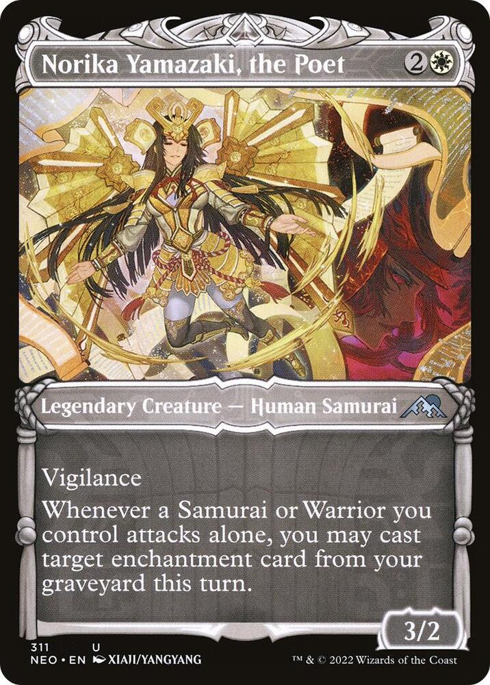 Norika Yamazaki, the Poet (Showcase) 311 card from Kamigawa: Neon Dynasty