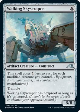 Walking Skyscraper 263 card from Kamigawa: Neon Dynasty