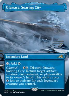 Otawara, Soaring City (Borderless) 414 card from Kamigawa: Neon Dynasty
