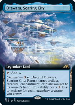 Otawara, Soaring City (Extended Art) 503 card from Kamigawa: Neon Dynasty