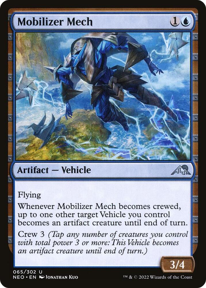 Mobilizer Mech 65 card from Kamigawa: Neon Dynasty