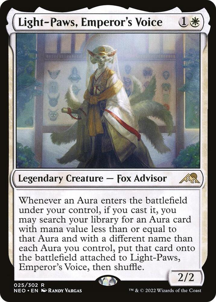 Light-Paws, Emperor's Voice 25 card from Kamigawa: Neon Dynasty