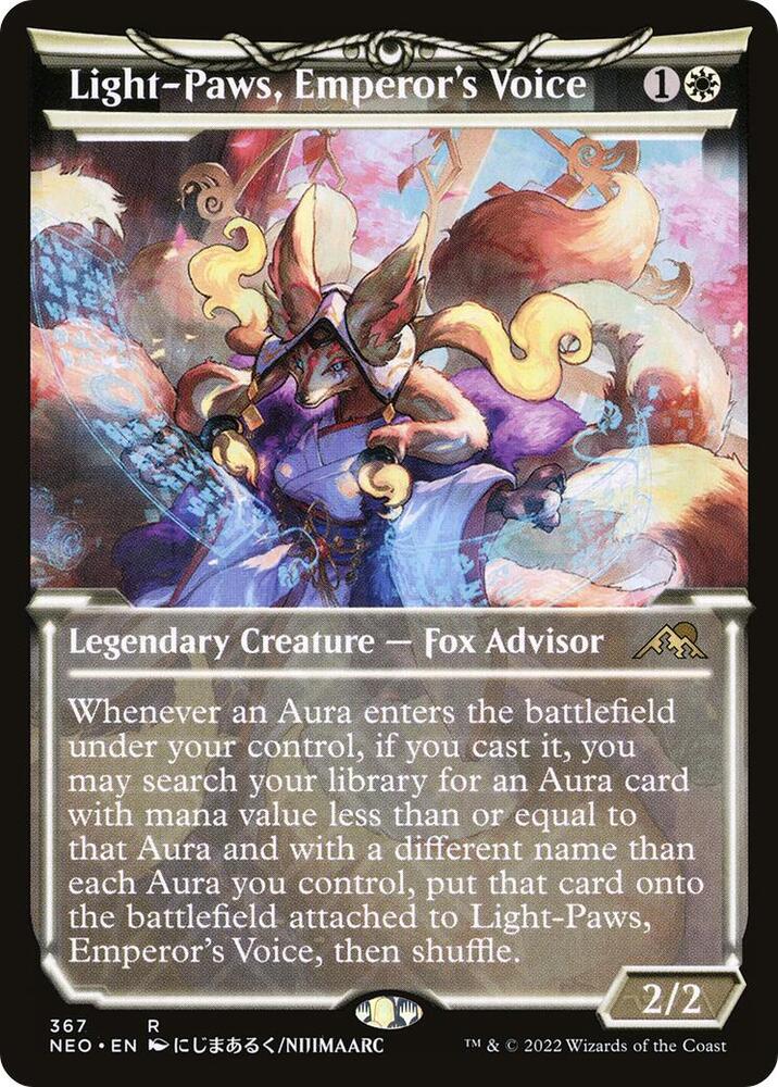 Light-Paws, Emperor's Voice (Showcase) 367 card from Kamigawa: Neon Dynasty