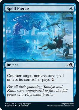 Spell Pierce 80 card from Kamigawa: Neon Dynasty