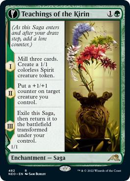 Teachings of the Kirin (Extended Art) 482 card from Kamigawa: Neon Dynasty