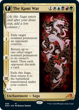 The Kami War (Extended Art) 489 card from Kamigawa: Neon Dynasty