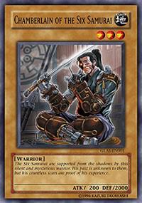 Chamberlain of the Six Samurai GLAS-EN001 card from Gladiator's Assault