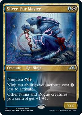 Silver-Fur Master 511 card from Promo Pack: Kamigawa: Neon Dynasty