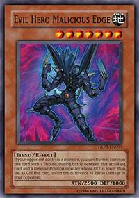 Evil Hero Malicious Edge GLAS-EN003 card from Gladiator's Assault