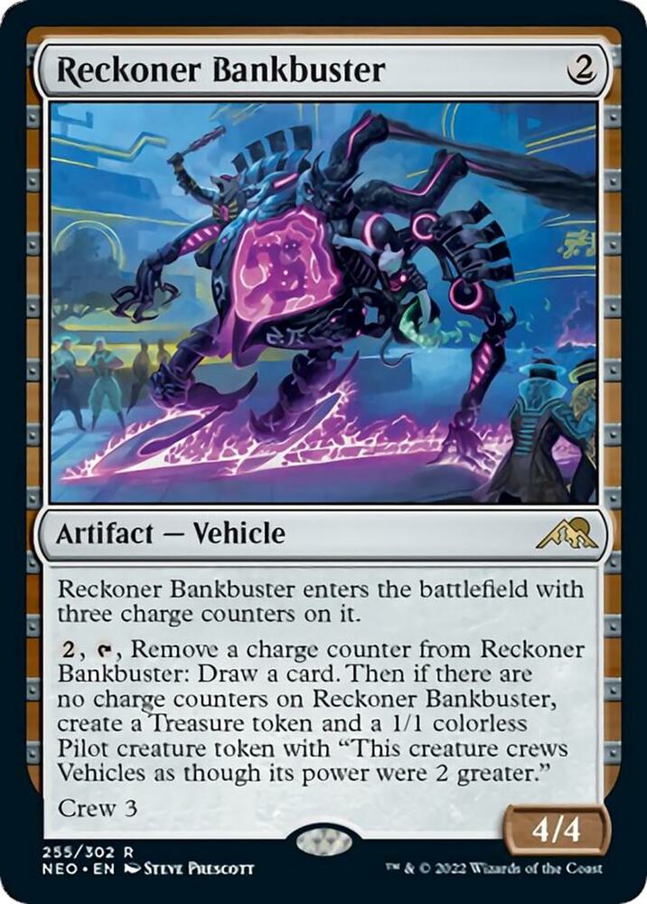 Reckoner Bankbuster 255 card from Kamigawa: Neon Dynasty