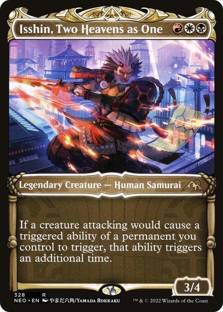 Isshin, Two Heavens as One (Showcase) 328 card from Kamigawa: Neon Dynasty