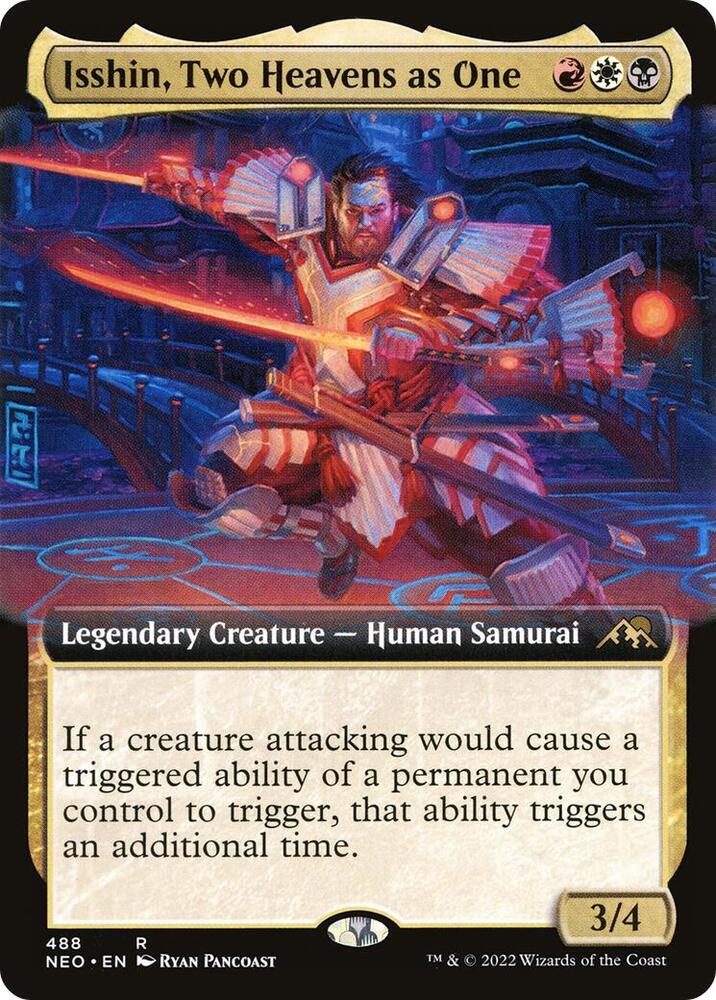 Isshin, Two Heavens as One (Extended Art) 488 card from Kamigawa: Neon Dynasty