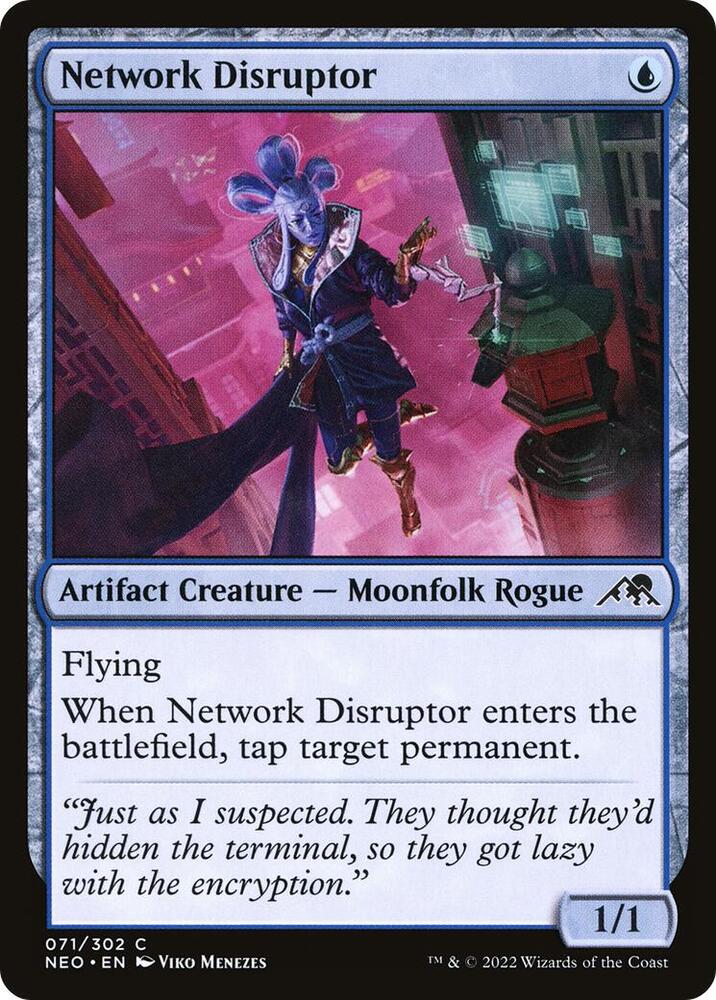 Network Disruptor 71 card from Kamigawa: Neon Dynasty