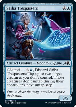 Saiba Trespassers 77 card from Kamigawa: Neon Dynasty