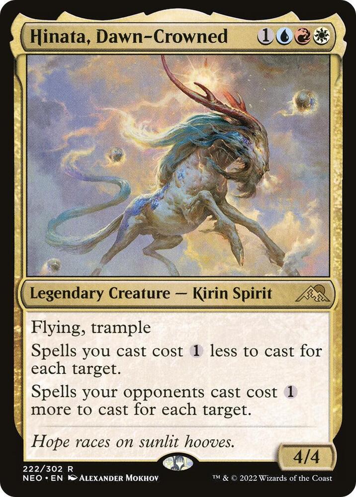Hinata, Dawn-Crowned 222 card from Kamigawa: Neon Dynasty
