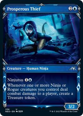 Prosperous Thief (Showcase) 336 card from Kamigawa: Neon Dynasty