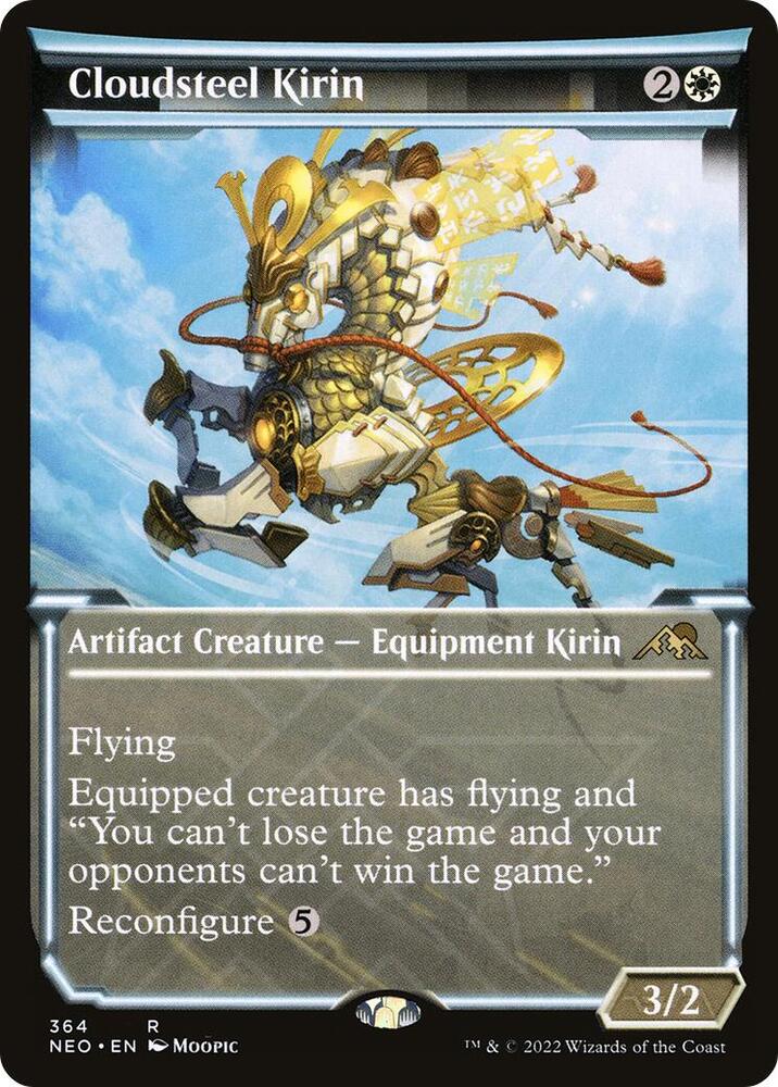 Cloudsteel Kirin (Showcase) 364 card from Kamigawa: Neon Dynasty