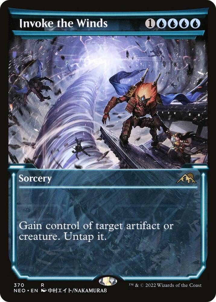 Invoke the Winds (Showcase) 370 card from Kamigawa: Neon Dynasty