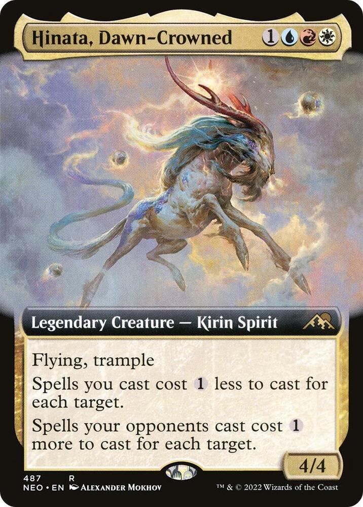 Hinata, Dawn-Crowned (Extended Art) 487 card from Kamigawa: Neon Dynasty