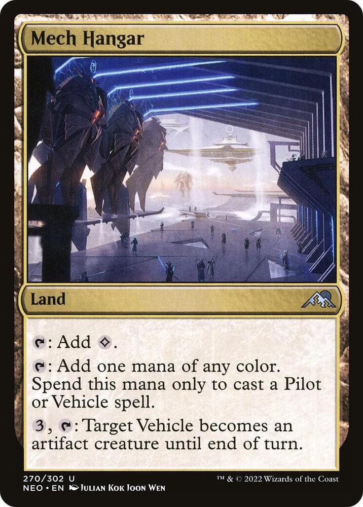Mech Hangar 270 card from Kamigawa: Neon Dynasty