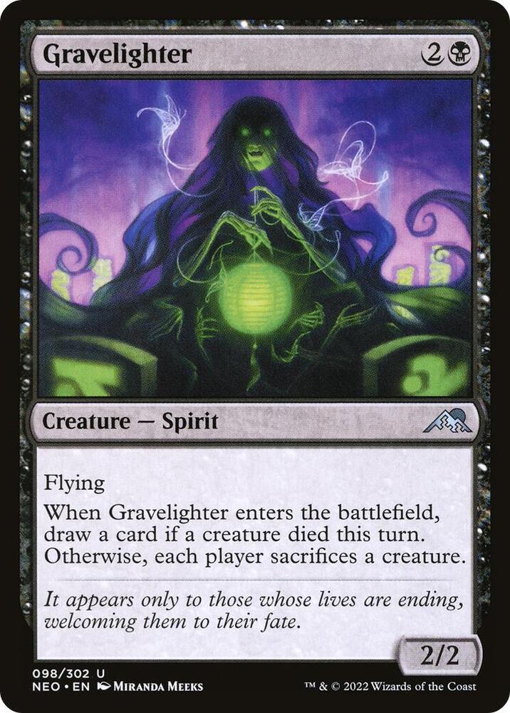Gravelighter 98 card from Kamigawa: Neon Dynasty