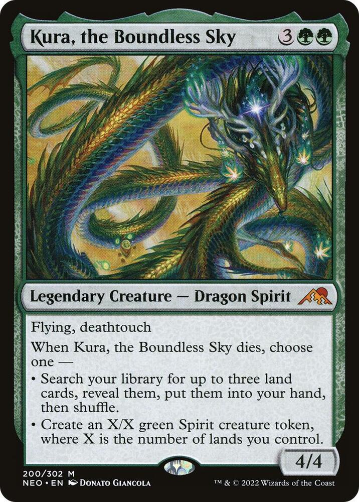 Kura, the Boundless Sky 200 card from Kamigawa: Neon Dynasty