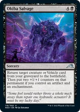 Okiba Salvage 118 card from Kamigawa: Neon Dynasty