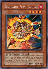 Gladiator Beast Laquari GLAS-EN021 card from Gladiator's Assault