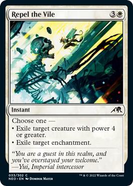 Repel the Vile 33 card from Kamigawa: Neon Dynasty